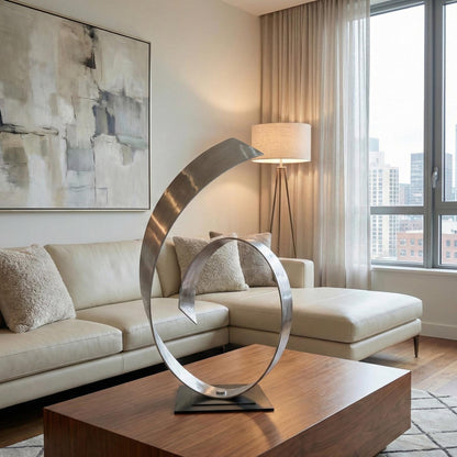 Abstract Metal Art Sculpture Titled Syx