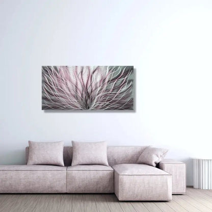 Floral Wall Decor Titled InBloom - Modern Elements Metal Art - ME6778X