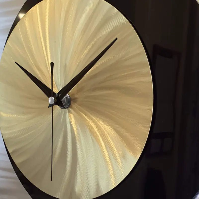 Gold & Silver Wall Clock Titled "Orthodox" (Gold Edition) - Modern Elements Metal Art - JL8458396