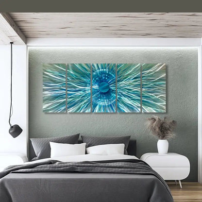 Large Abstract Wall Art Titled "Neutron Star" - Modern Elements Metal Art - 6373932