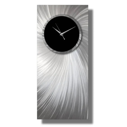 Large Wall Clock Titled "Hydra" (Black Edition) - Modern Elements Metal Art