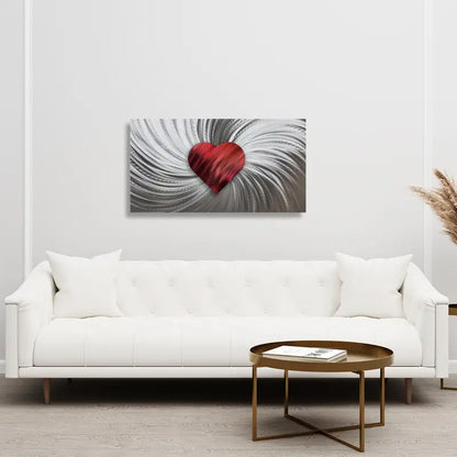 Love Spiral - Heart Wall Art - Modern Elements Metal Art