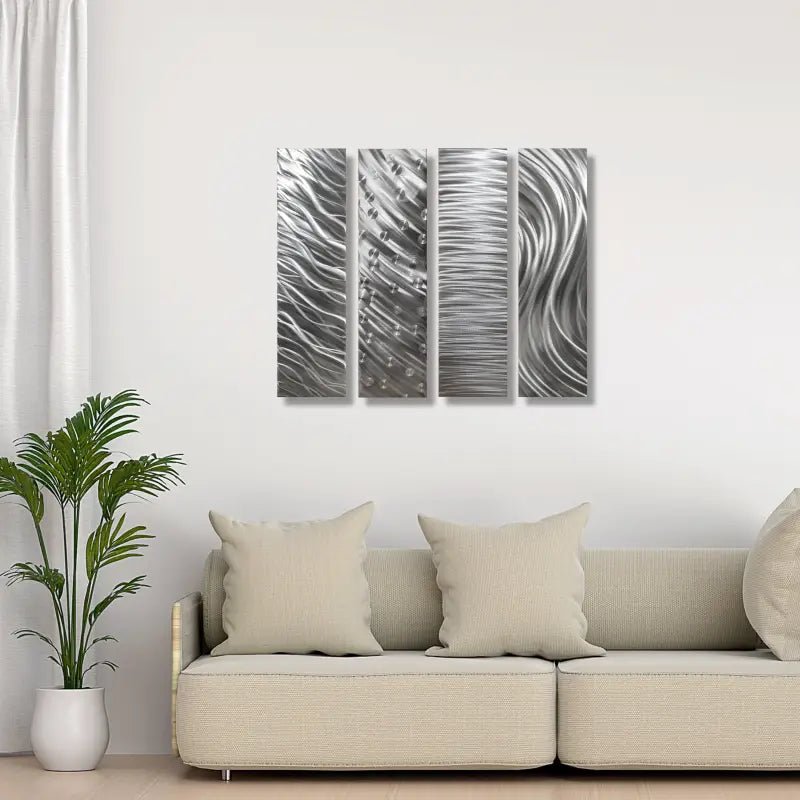 Metal Art Set Titled "Formation" - Modern Elements Metal Art - MO9882NC