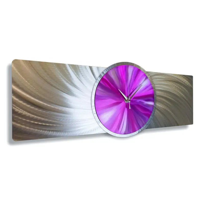 Metal Clock Titled "Affinity" - Modern Elements Metal Art - ME4652292SX
