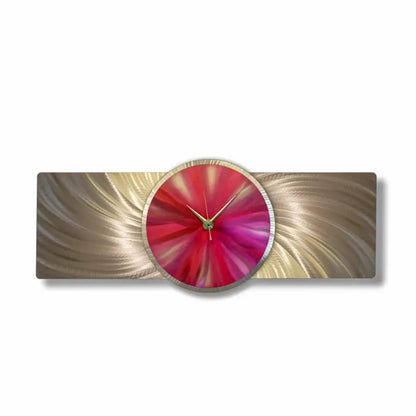 Metal Clock Titled "Affinity" - Modern Elements Metal Art - ME4652293SX