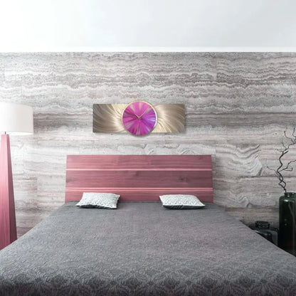 Metal Clock Titled "Affinity" - Modern Elements Metal Art - ME4652292SX
