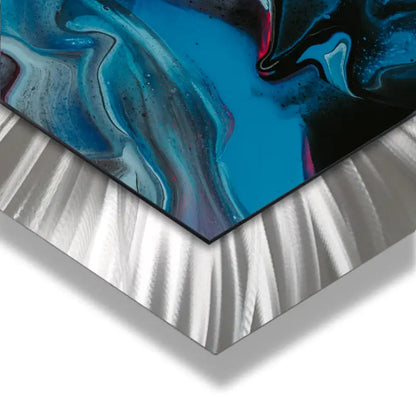 Metal Wall Art Print Sculpture Titled ’Nebula Fluids’ Christopher Henderson