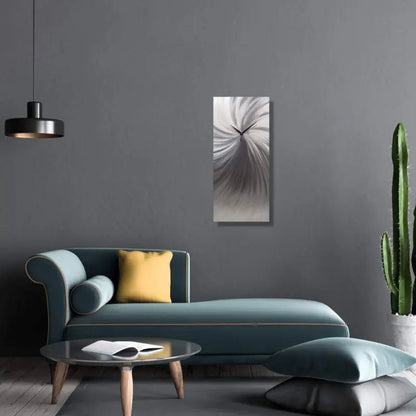 Minimalist Clock Titled "Neuron" - Modern Elements Metal Art - ME0408CV9