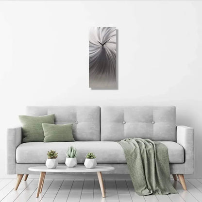 Minimalist Clock Titled "Neuron" - Modern Elements Metal Art - ME0408CV9