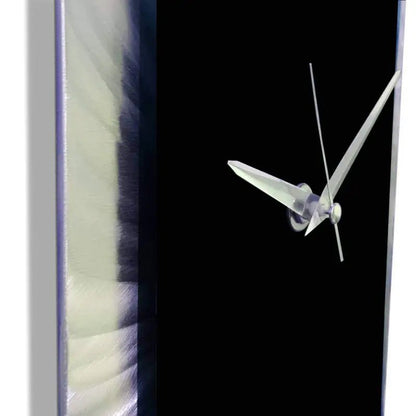 Minimalist Wall Clock Titled "Hyperion" (Black Edition) - Modern Elements Metal Art - MEC308B4