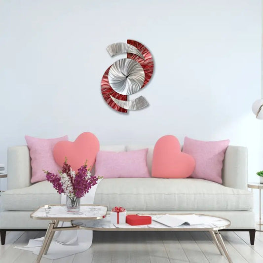 Modern Art Clock Titled "Elliptical" - Modern Elements Metal Art - 39874982394879
