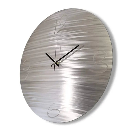 Modern Clock - Large Metal Wall Art Oversized Christopher Henderson