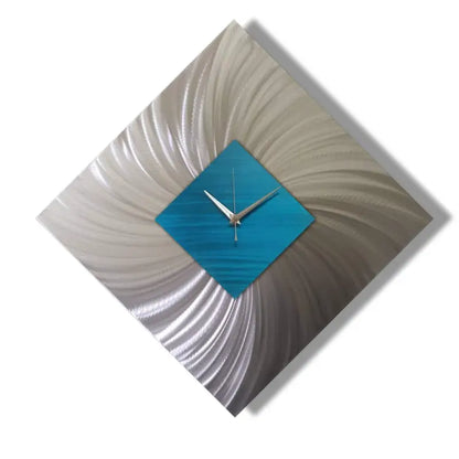 Modern Metal Art Clock - Wall Decor Abstract Christopher Henderson