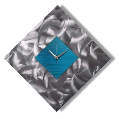 Modern Metal Art Clock - Wall Decor Abstract Christopher Henderson