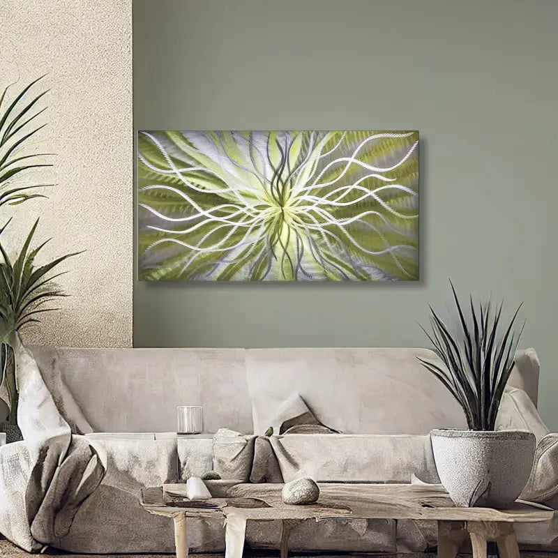 Olive Green Wall Art Titled Radiation £109.99 Christopher Henderson