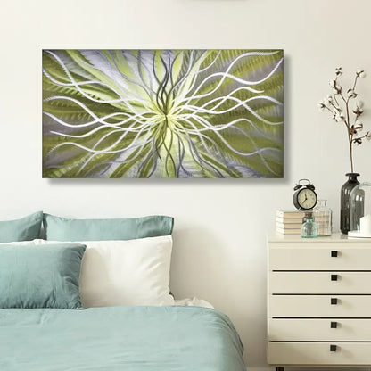 Olive Green Wall Art Titled Radiation £109.99 Christopher Henderson