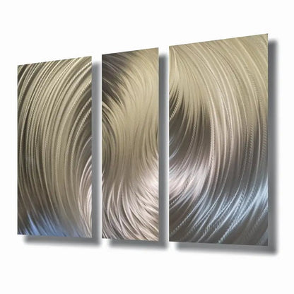 Oversized Wall Art Titled "Zeus" (Set of 3) - Modern Elements Metal Art - ME960TN