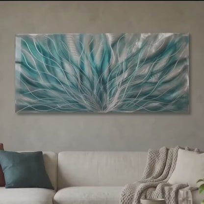 Teal Wall Art: Inbloom
