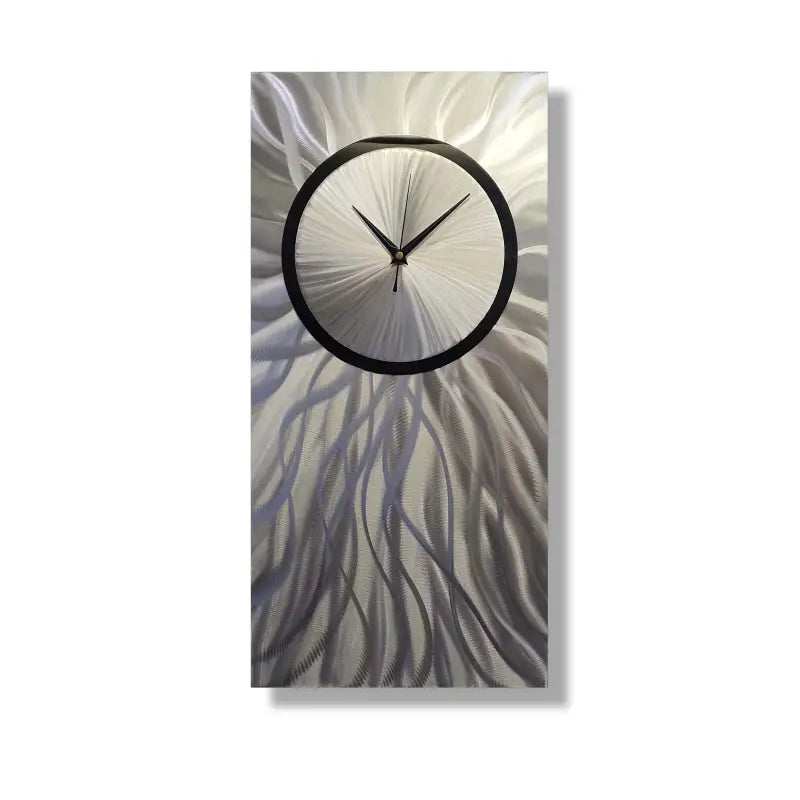 Oversized Wall Clock Titled "Nova" - Modern Elements Metal Art