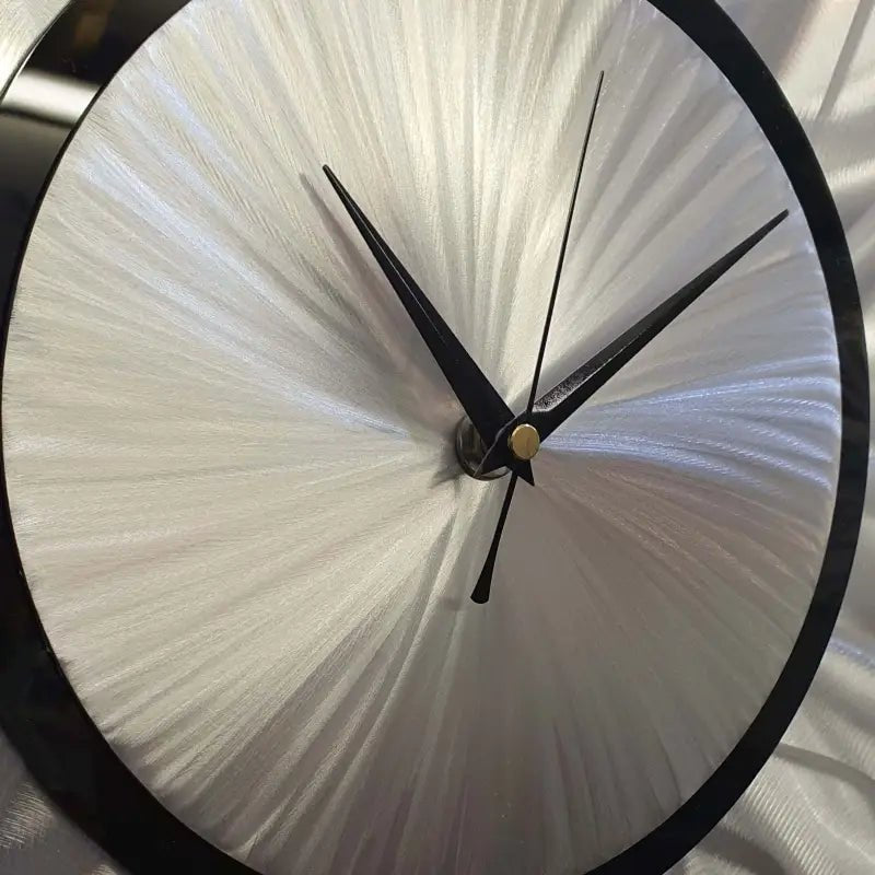 Quirky Clock Titled "Nova" - Modern Elements Metal Art - ME07562K