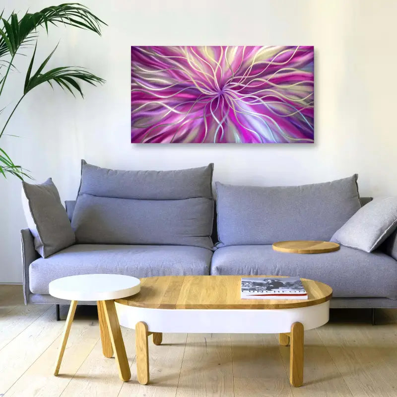 Radiation | Purple/Magenta Modern Wall Decor | Metal Christopher Henderson