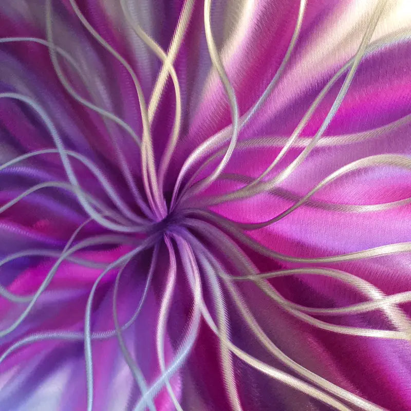 Radiation | Purple/Magenta Modern Wall Decor | Metal Christopher Henderson