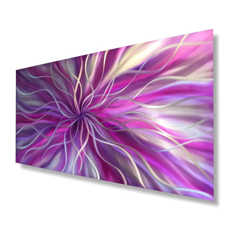 Radiation | Purple/Magenta Modern Wall Decor | Metal Purple & Magneta / 900 x 450mm Christopher Henderson