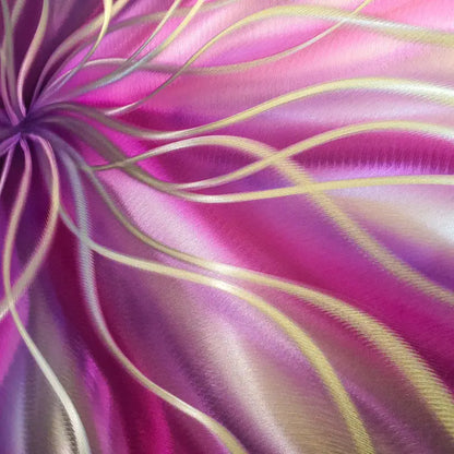 Radiation | Purple/Magenta Modern Wall Decor | Metal Christopher Henderson