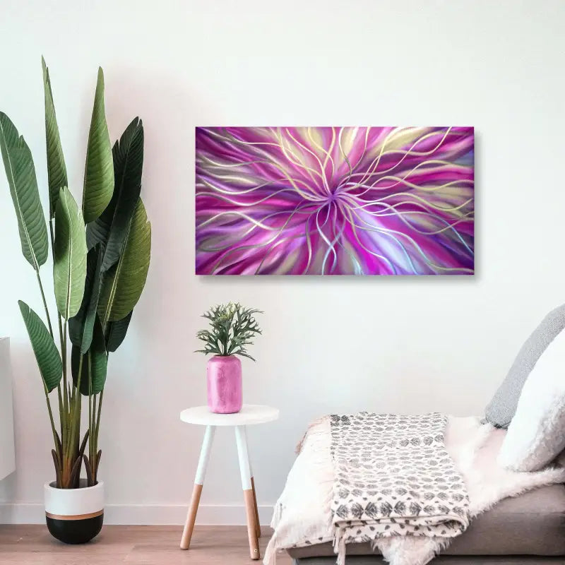 Radiation | Purple/Magenta Modern Wall Decor | Metal Christopher Henderson