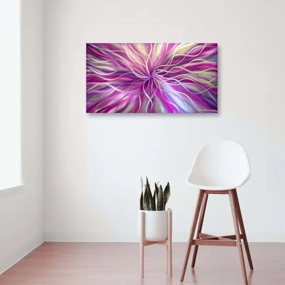 Radiation | Purple/Magenta Modern Wall Decor | Metal Christopher Henderson