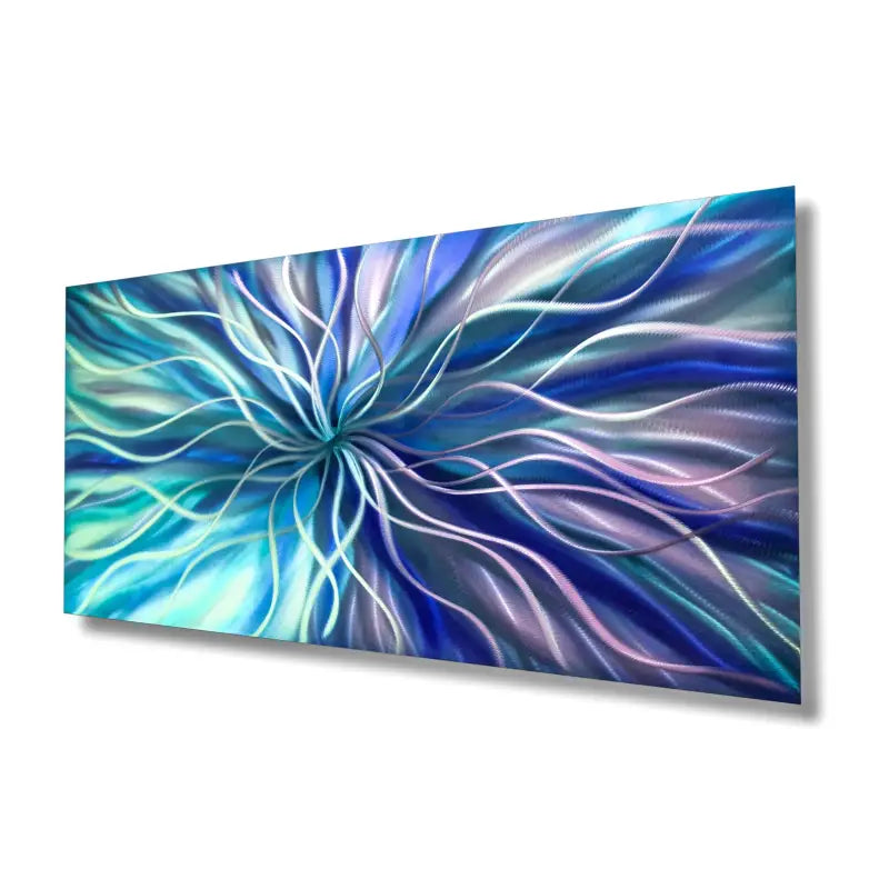 Radiation | Purple/Magenta Modern Wall Decor | Metal Blue & Mid / 900 x 450mm Christopher Henderson