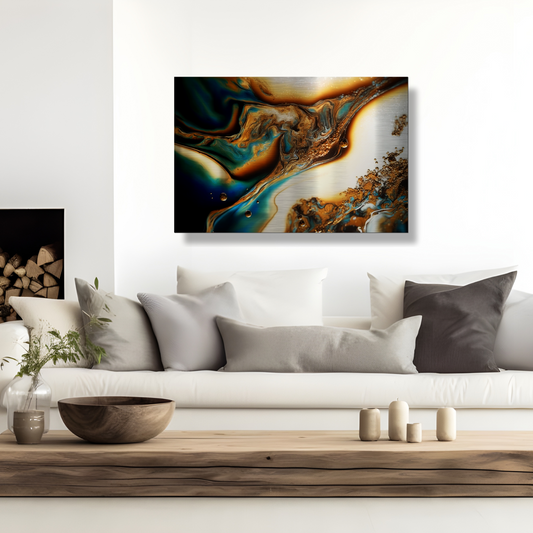 Eternal Drift- Modern Metallic Art Print