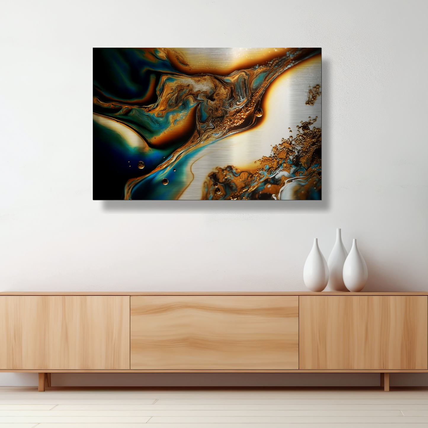 Eternal Drift- Modern Metallic Art Print