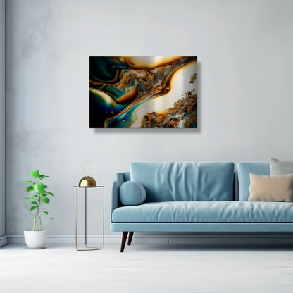 Eternal Drift- Modern Metallic Art Print