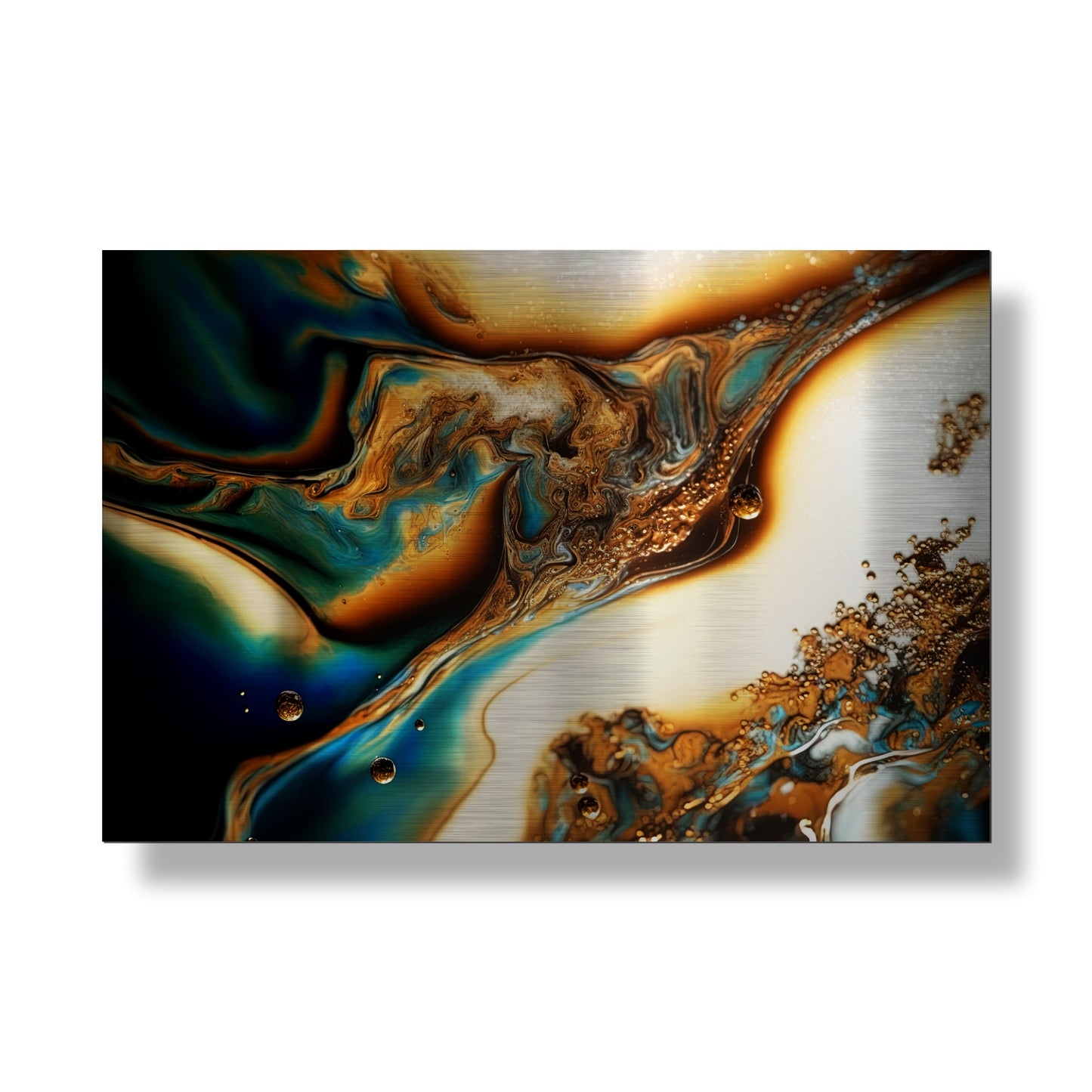 Eternal Drift- Modern Metallic Art Print