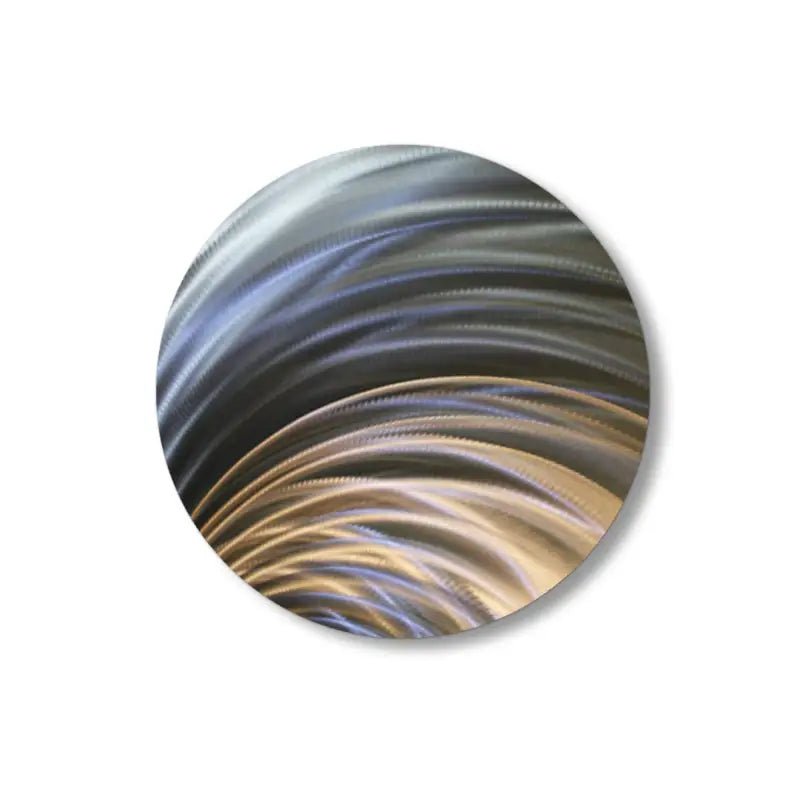 Round Metal Wall Art Titled "Cyllene" - Modern Elements Metal Art - MJ8520KA