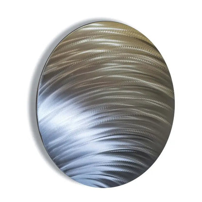 Round Metal Wall Art Titled "Cyllene" - Modern Elements Metal Art - MJ8520KA