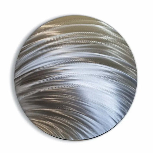 Round Metal Wall Art Titled "Cyllene" - Modern Elements Metal Art - MJ8520KA