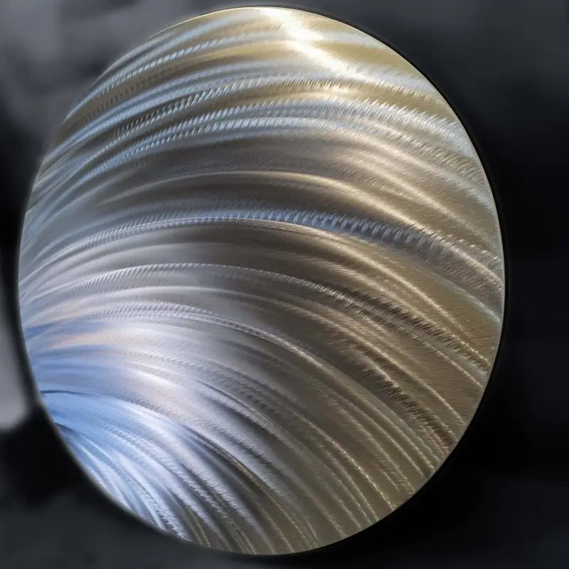 Round Metal Wall Art Titled "Cyllene" - Modern Elements Metal Art - MJ8520KA