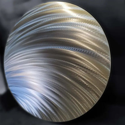 Round Metal Wall Art Titled "Cyllene" - Modern Elements Metal Art - MJ8520KA