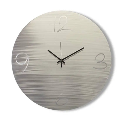 Large Wall Clock Titled "Eupheme" - Modern Elements Metal Art