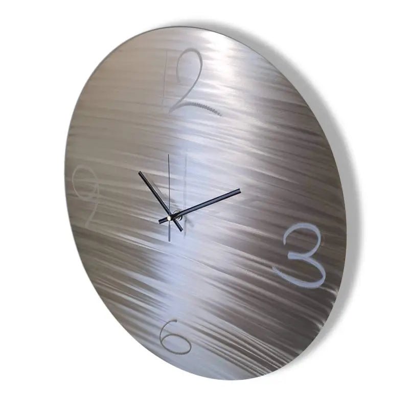 Round Wall Clock Titled "Eupheme" - Modern Elements Metal Art - ME88937HY
