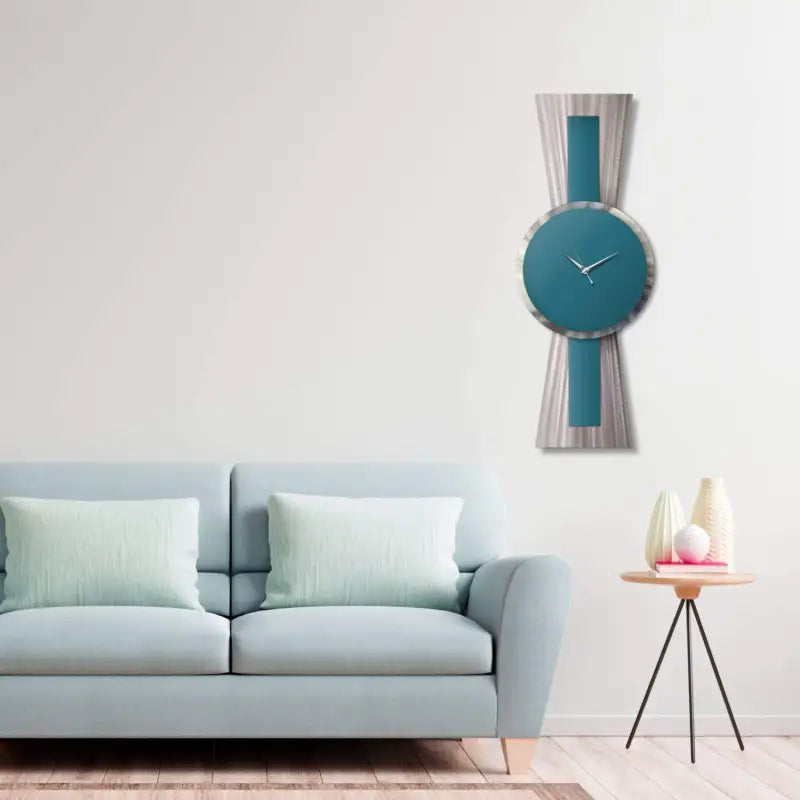 Sentinel | Large Metal Wall Clock | Teal Art Decor £220.99 Christopher Henderson