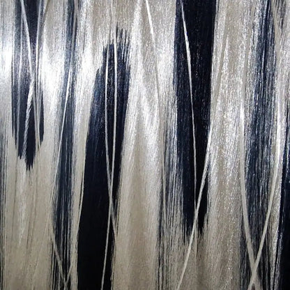 Silver and Black Wall Art Titled Stroke of Brilliance - Modern Elements Metal Art
