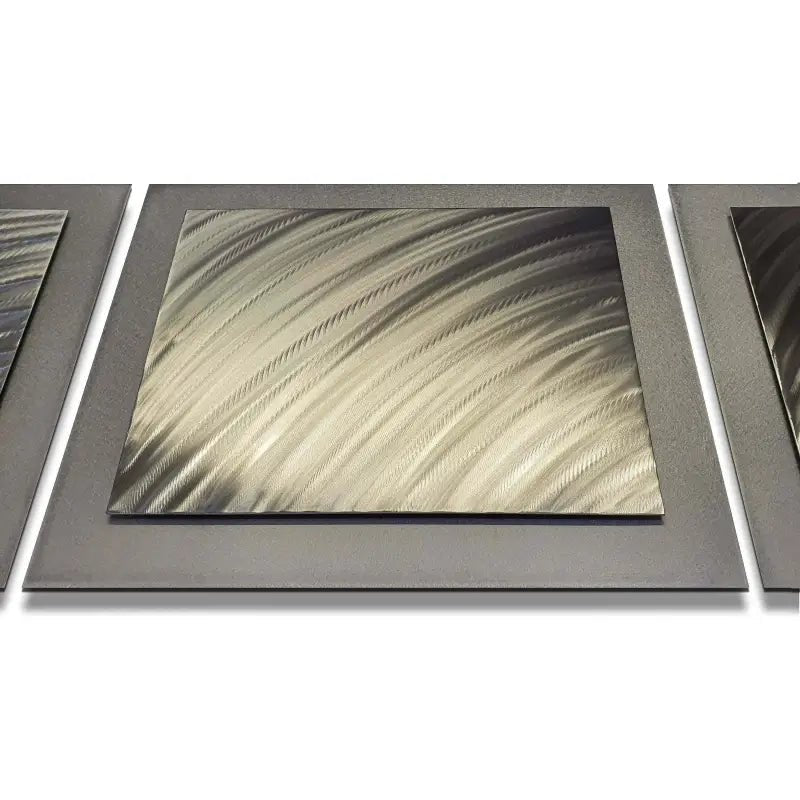Silver Artwork Titled "Telesto" - Modern Elements Metal Art - MA1001BV1