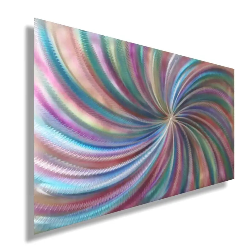 Spiral Rainbow | Metal Wall Painting | Abstract Christopher Henderson