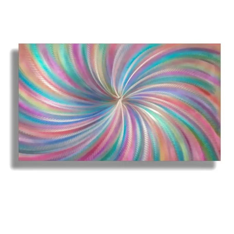 Spiral Rainbow | Metal Wall Painting | Abstract Christopher Henderson