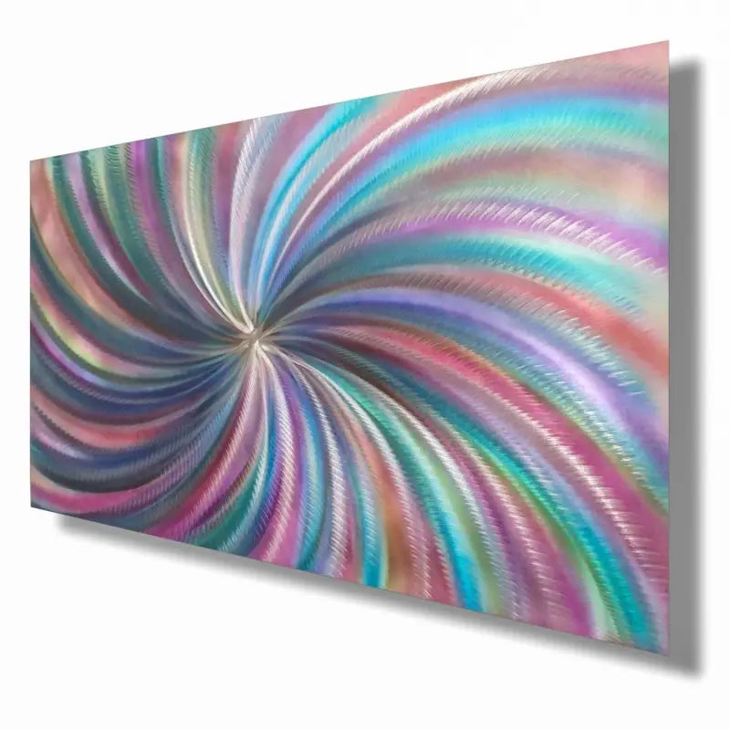 Spiral Rainbow | Metal Wall Painting | Abstract Christopher Henderson