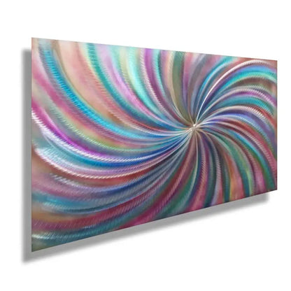 Spiral Rainbow | Metal Wall Painting | Abstract Christopher Henderson