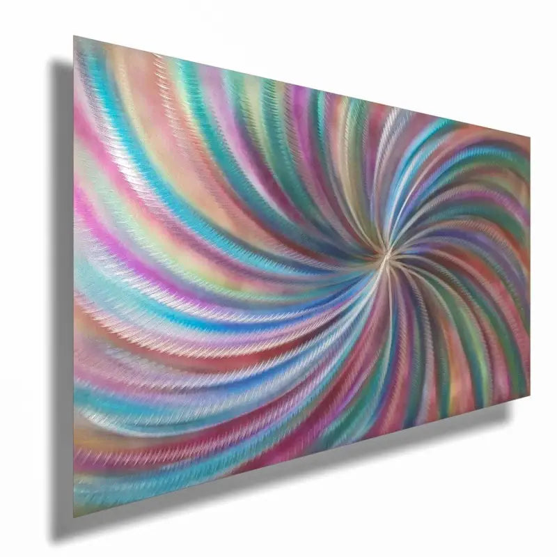 Spiral Rainbow | Metal Wall Painting | Abstract Christopher Henderson